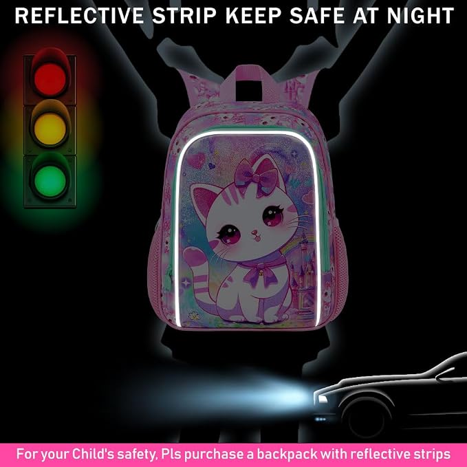 CCJPX Toddler Backpack for Boys Girls, Dinosaur Unicorn Cat Preschool Bookbag - Image 3