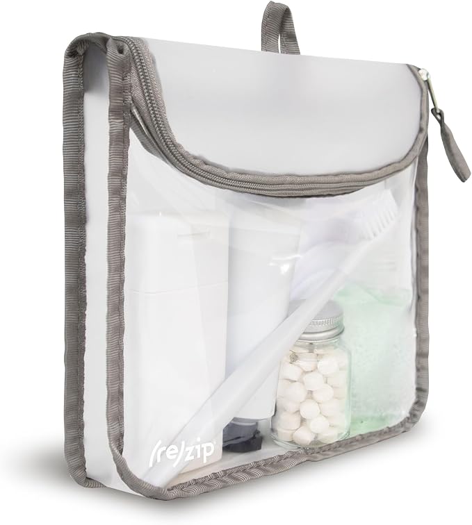 zip Zippered TSA-Compliant Travel Quart Bag | Zippered, Storage Bag - Image 3