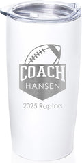 Lifetime Creations Personalized Football Coach Tumbler: Custom Football Coach by LifetimeCreations