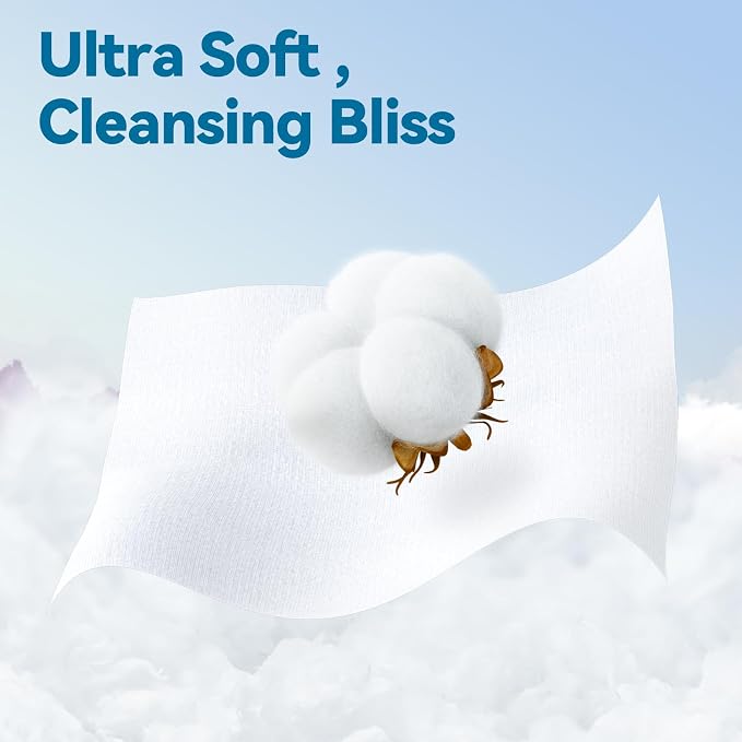 Winner Cotton Face Towels, 100% USDA Biobased Facial Towelettes, Disposable - Image 5