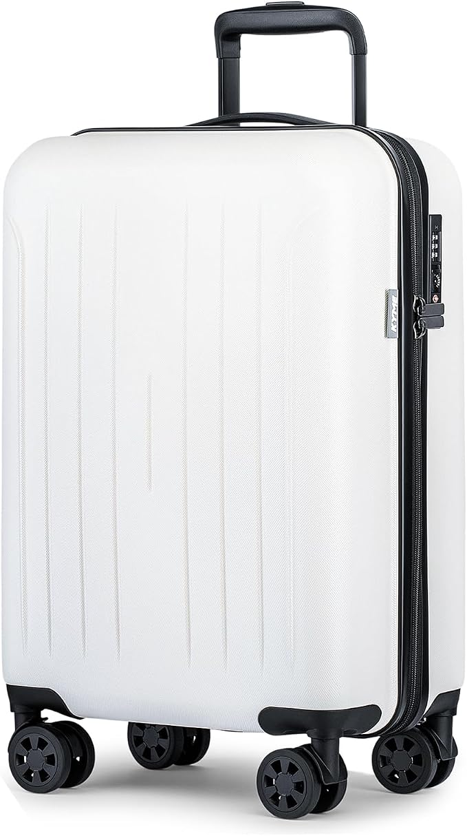 KYME Suitcase Hardshell With Double Spinner Wheels, PC+ABS TSA Lock Travel by KYME