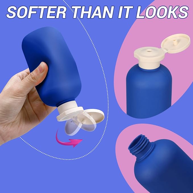 ASEVAT 6.7oz Airtight Plastic Travel Shampoo Bottles, Travel Shampoo and - Image 2