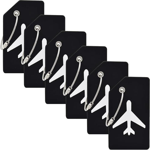 6 Pack Silicone Luggage Tag for Suitcases by MODENGKONGJIAN