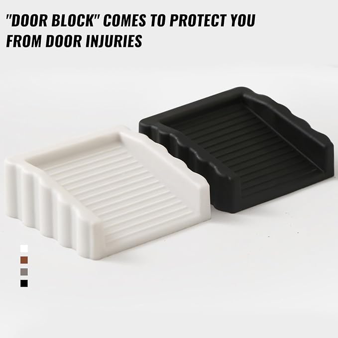 4Pack Door Stoppers Doorstop, Rubber Door Stoppers Wedge, Doors Stops - Image 8