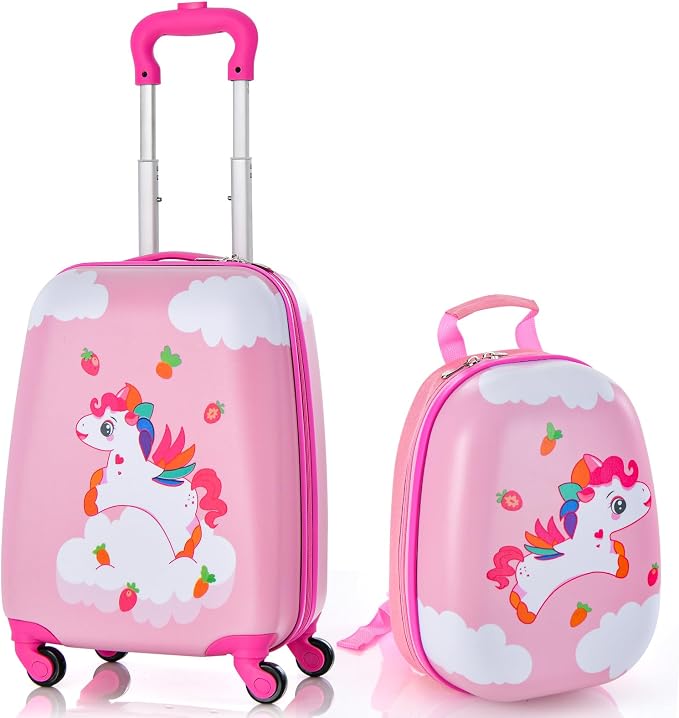 HONEY JOY Kids Luggage, Lightweight Toddler Girls Suitcase, Durable ABS by HONEYJOY