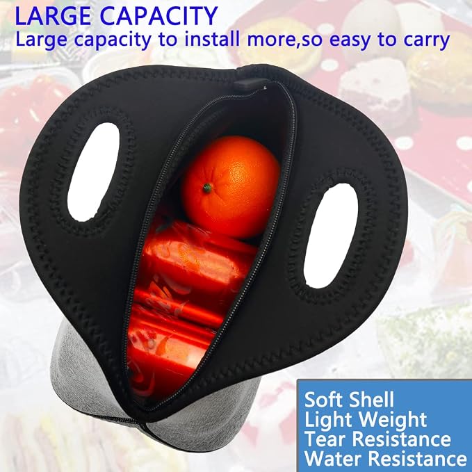FlowFly Neoprene kids Lunch box Insulated Soft Bag Mini Cooler Thermal Meal - Image 4