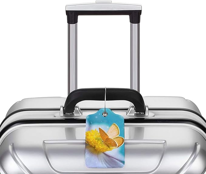 2 Pack Beautiful Sky Blue Luggage Tags - Image 6