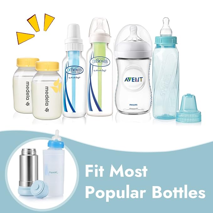 Papablic Portable Travel Baby Bottle Warmer On The Go, Fits Most Car Cup Holders - Image 7