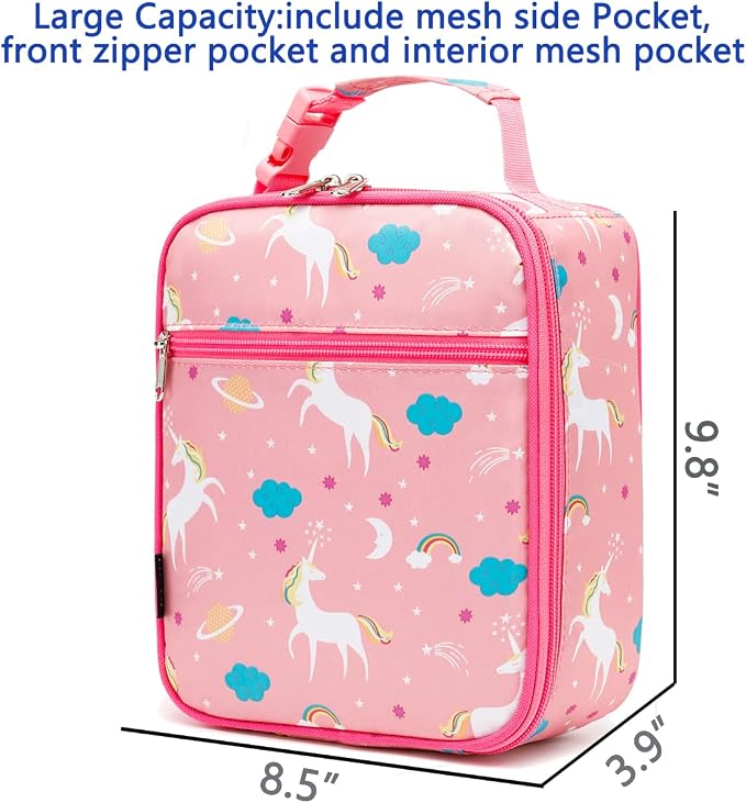 FlowFly Kids Lunch box Insulated Soft Bag Mini Cooler Back to School Thermal - Image 3