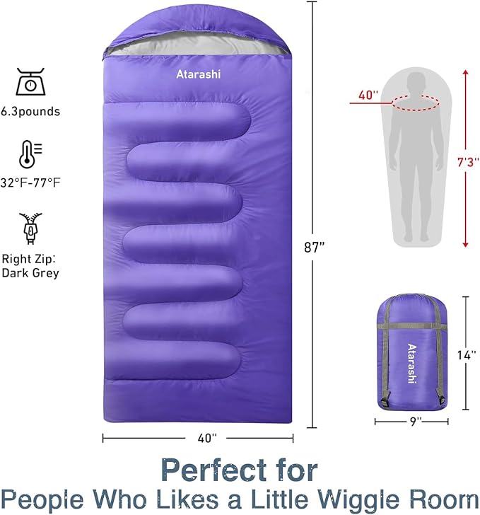Atarashi Camping Sleeping Bag- 4 Seasons - Image 2