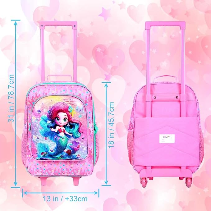Kids Luggage for Boys Girls, Toddler Rolling Travel Carry on Suitcase - Image 3