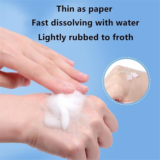 4 Different Scented Mini Fresh Portable Disposable Petal Hand Wash Sheets - Image 4