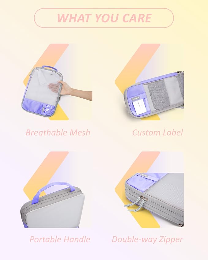BAGSMART 6 Set Compression Packing Cubes - Image 5