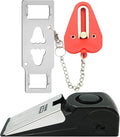 Portable Door Lock & Door Stop Alarm Set, Dual Protection Home Security Door Kit by HNHMT