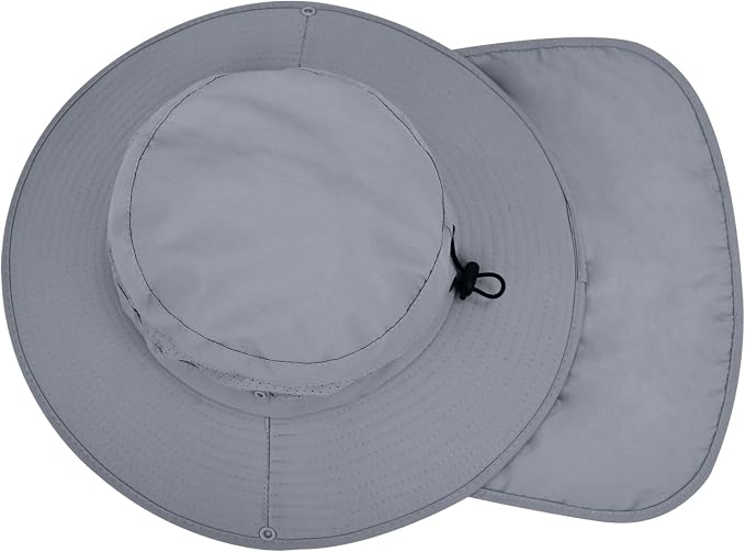 Sun Hats for Men Women, UPF50+ Protection Safari Hat, Wide Brim Fishing Hat - Image 4