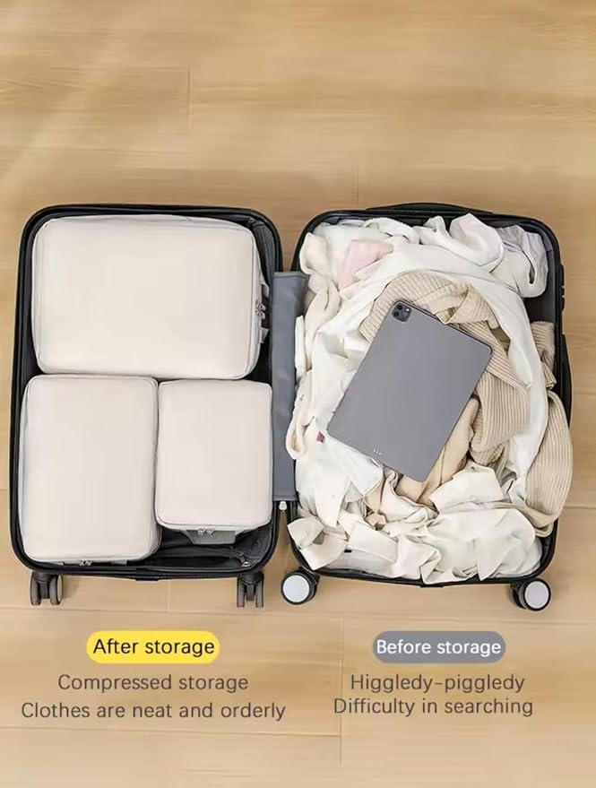 9 Set Packing Cubes for Suitcases, Aydicon Travel Luggage Packing Organizers - Image 7