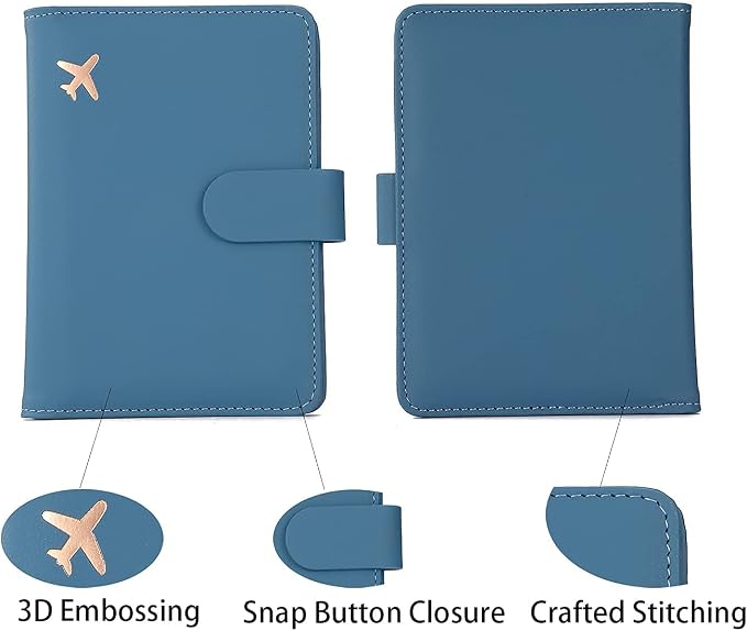 Melsbrinna Premium Leather Passport Holder Covers Case, Waterproof Rfid - Image 4