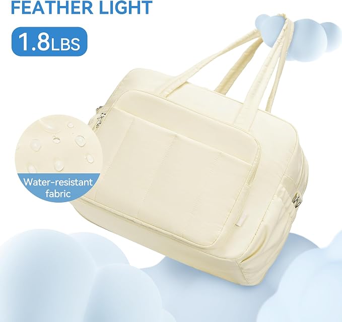CLUCI Gym Bag for Women, Travel Duffle Bag Carry on Weekender Bags Puffer Tote - Image 5