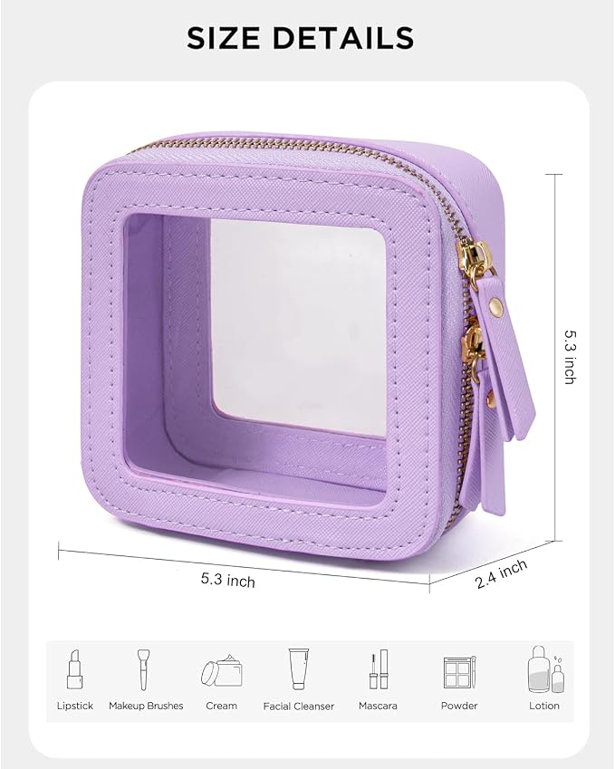 LETGO Clear Makeup Bags, TSA Approved Toiletry Bag - Image 2