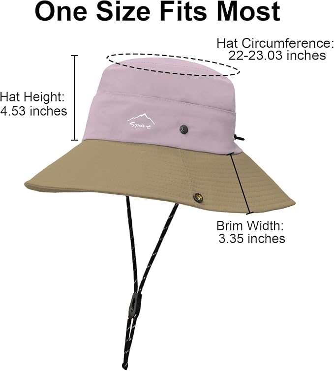 Sun Hats for Women Bucket Hat UV Protection Fishing Hat Wide Brim Safari Hats 2 - Image 5