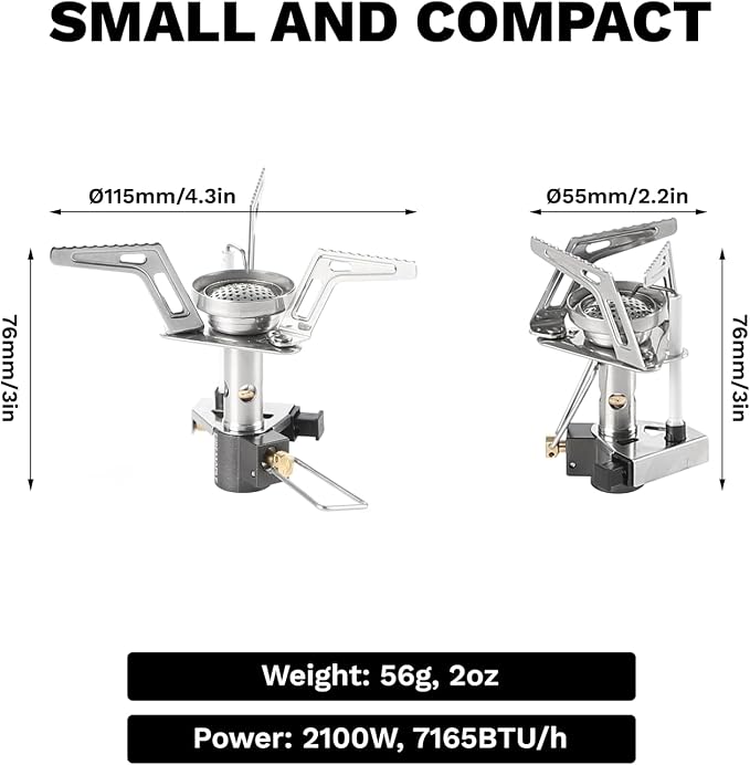 Fire-Maple Torch Gas Stove – Ultralight Backpacking Camping Stove, Built-in - Image 2