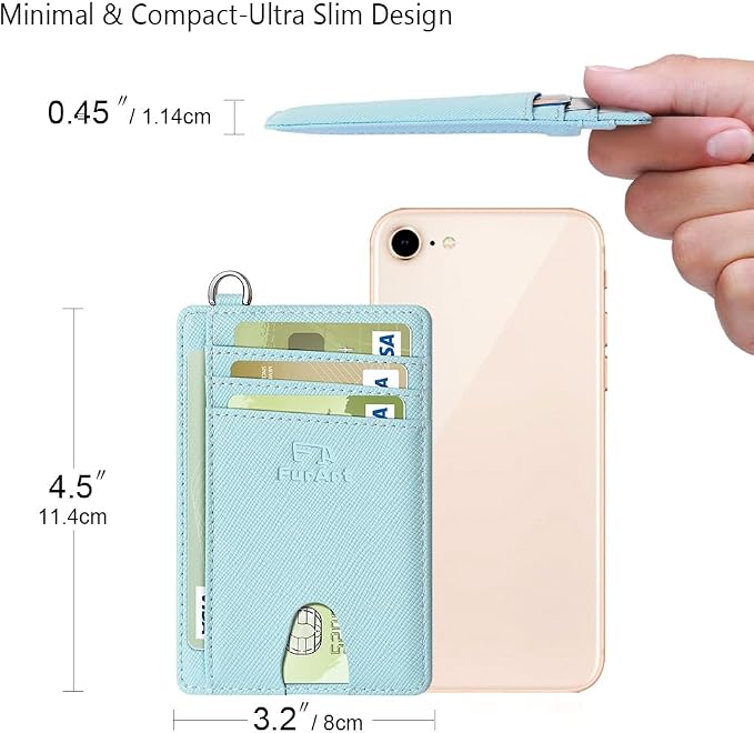 FurArt Slim Minimalist Wallet, Front Pocket Wallets, RFID Blocking, Credit Card - Image 7
