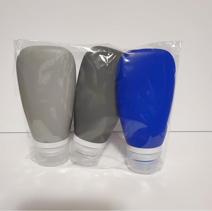 Leak Proof Silicone Refillable Bottles 3oz-90 ml Travel Squeeze Bottles - Image 4