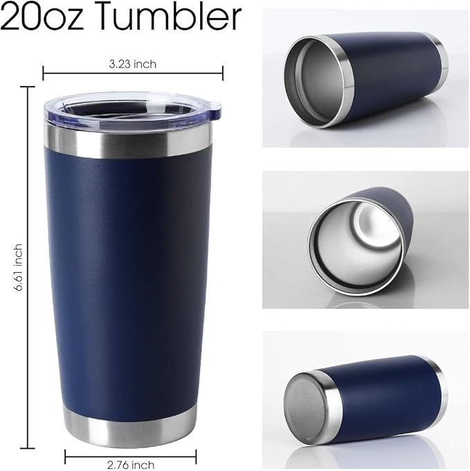 HASLE OUTFITTERS 20oz Tumblers Stainless Steel Mugs - Image 2