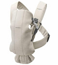 BabyBjörn Baby Carrier Mini, 3D Jersey, Light Beige | Newborn Carrier, by BabyBj%C3%B6rn