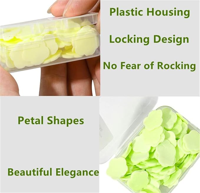 4 Different Scented Mini Fresh Portable Disposable Petal Hand Wash Sheets - Image 3