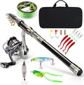 Fishing Rod Telescopic Carbon Fiber Rod Combo by CastWisp