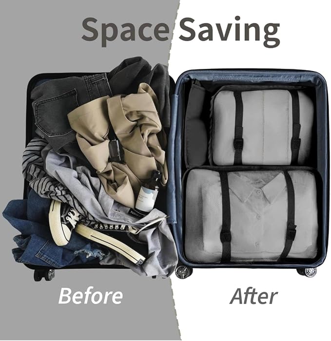 9 Set Packing Cubes for Suitcases, Aydicon Travel Luggage Packing Organizers - Image 6