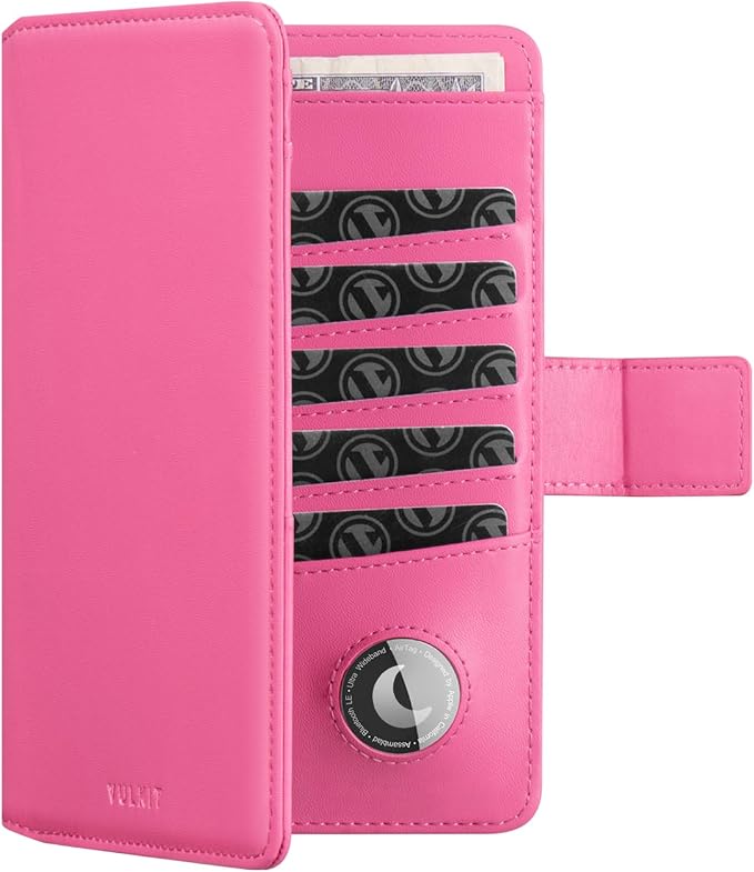 VULKIT Passport Holder with Airtag Holder RFID Blocking Passport Wallet Travel by VULKIT