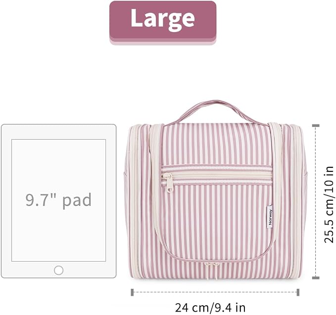 Narwey Striped Hanging Travel Toiletry Bag - Image 7