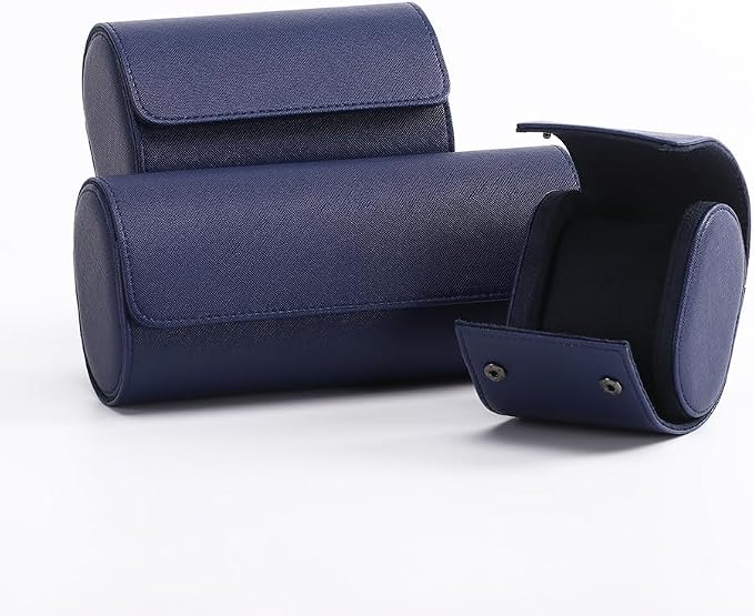 HAN QIANG Travel watch case Chic Portable Vintage Leather Display Watch Storage - Image 5