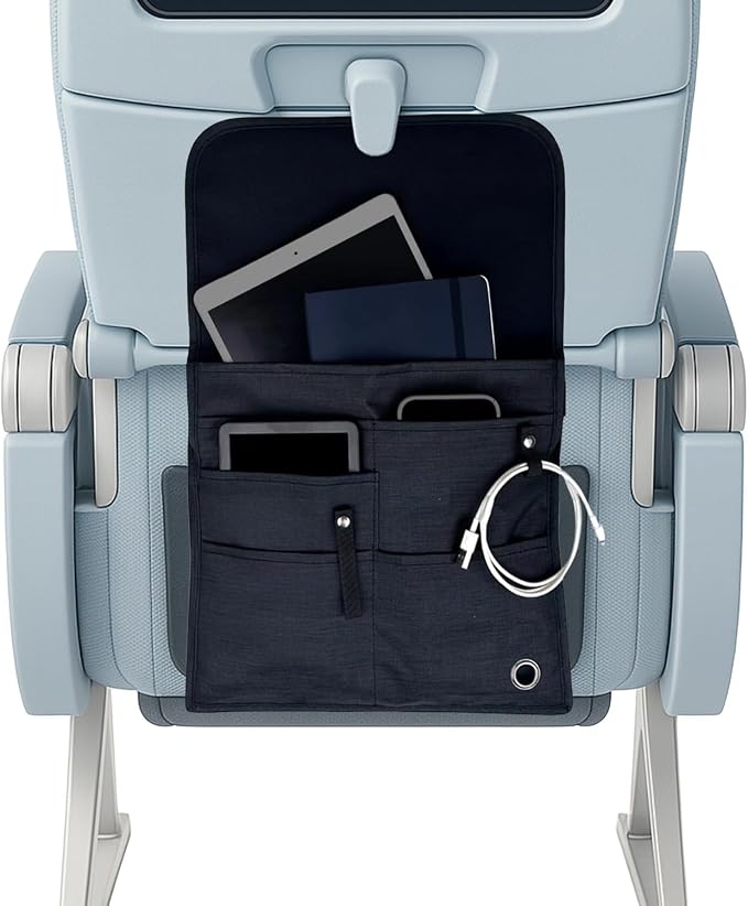 SO~MINE Airplane Pocket Organizer | Tray Table Cover | In Flight Seat Back by so-mine