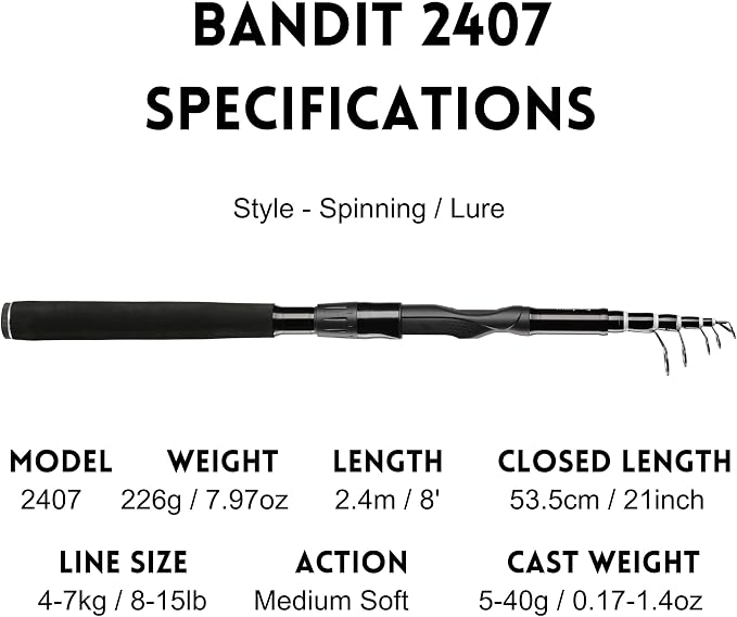 Whistytwig Telescopic Fishing Rod - Image 3