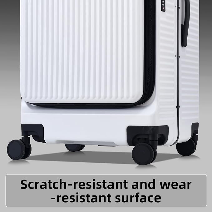 2 pieces 20/29 Aluminum Frame Carry On and Checked Luggage Set - Image 3