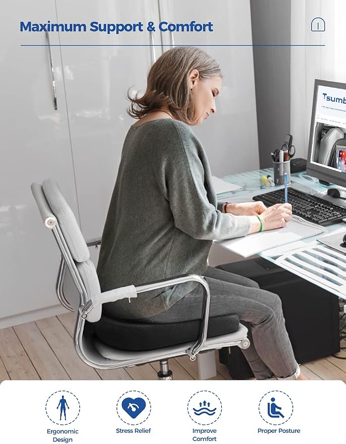 Tsumbay Seat Cushion for Office Soft Memory Foam Seat Cushion - Image 4