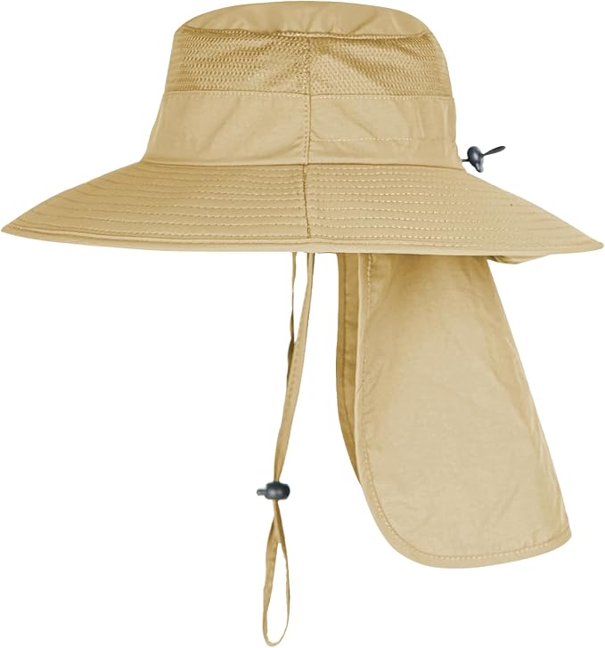 Sun Hats for Men Women Fishing Hat UPF 50+ Breathable Wide Brim Bucket Hats - Image 2