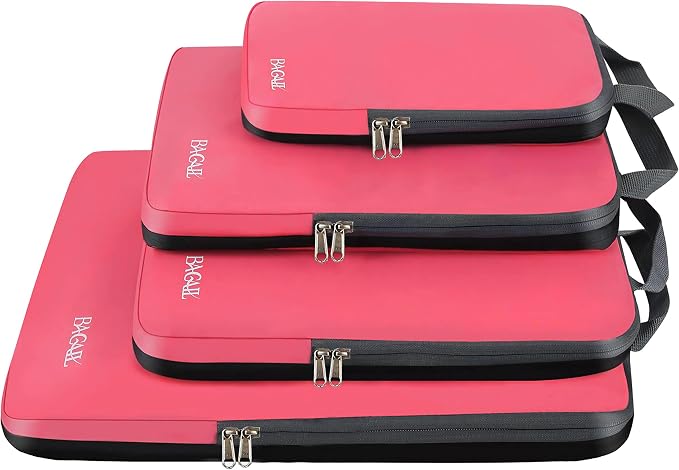 BAGAIL 4 Set/6 Set/8 Set Compression Packing Cubes Travel Accessories by BAGAIL