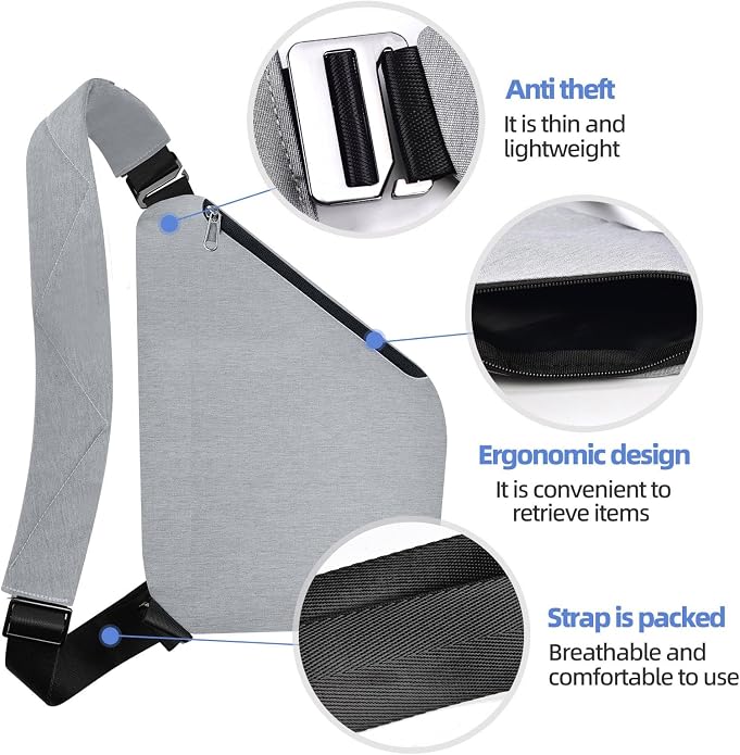 Anti Theft Crossbody Bag, Anti Theft Travel Bag - Image 5