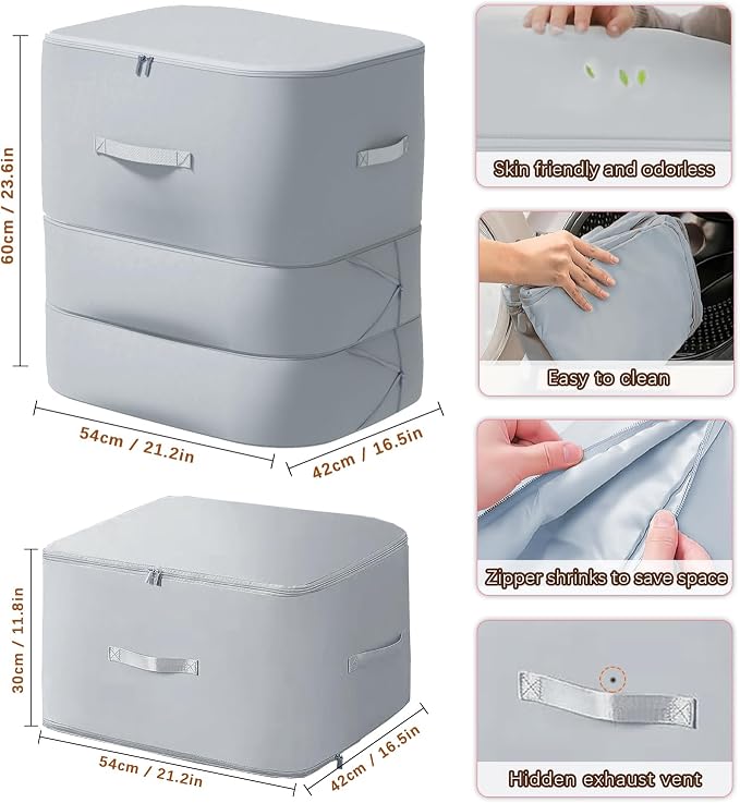 3PCS XL Ultra Space Saving Bags self compression organizer bags space saver bags - Image 4