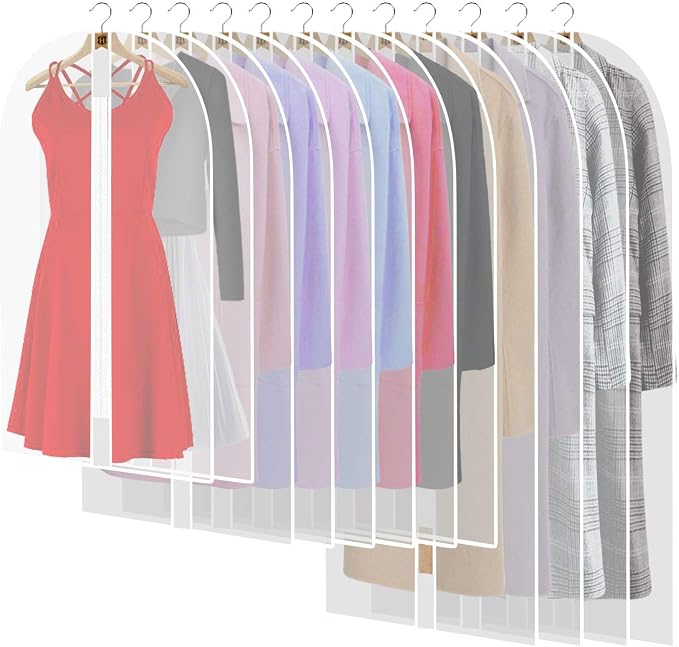 12 Pack Breathable Clothes Covers by Pwsap