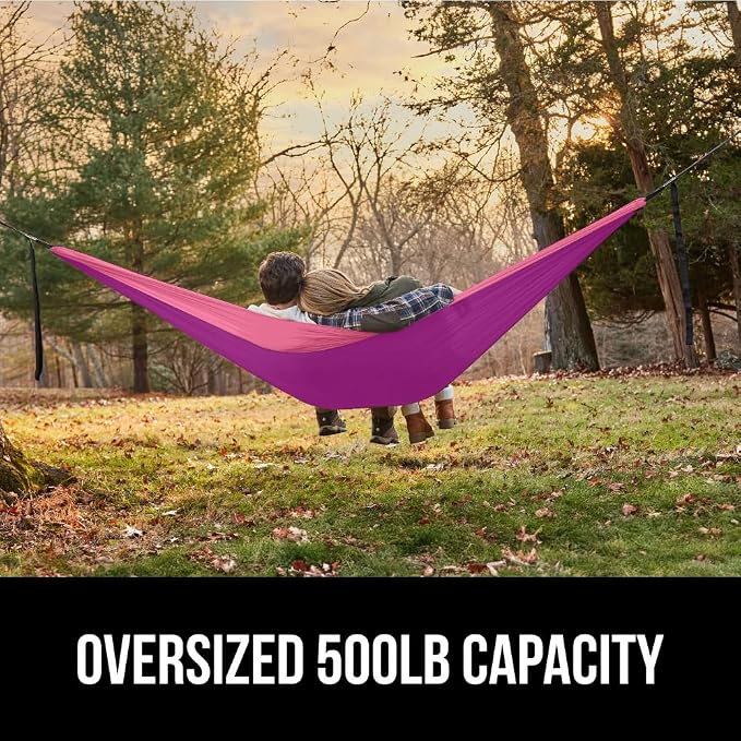 GORILLA GRIP Durable Portable Camping Hammock, Holds 500lbs - Image 3
