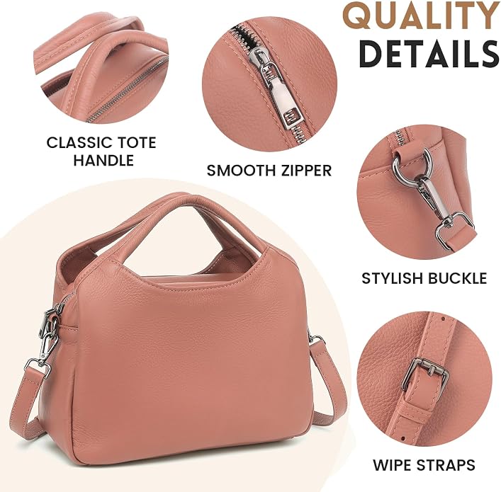 KOGTLA Genuine Leather Purses for Women, Crossbody Shoulder Bags - Image 4