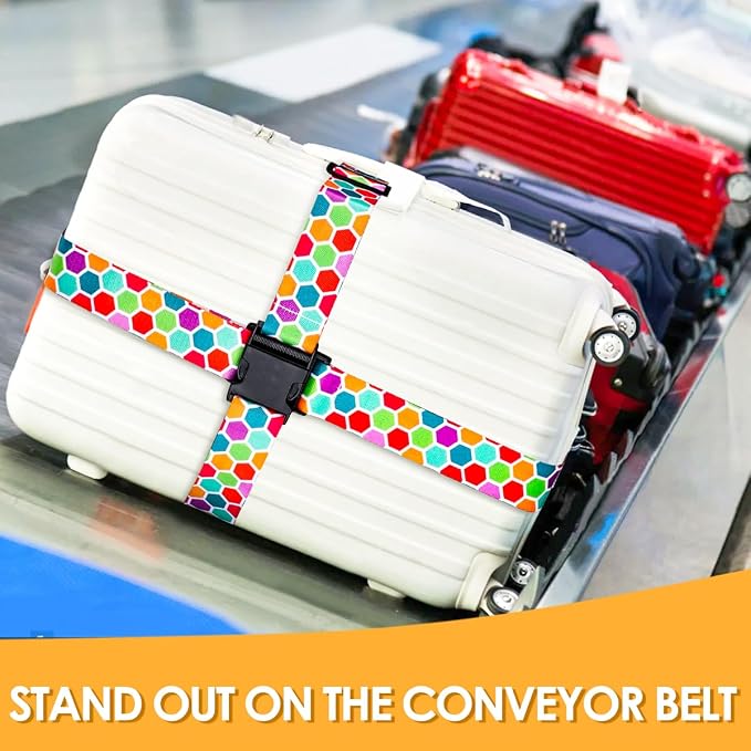 Adjustable Travel Luggage Strap Suitcase Belt Travel Bag Accessories 1.96 in W - Image 6