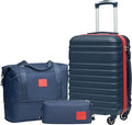 Coolife Suitcase Set 3 Piece Luggage Set Carry On Hardside Luggage by COOLIFE