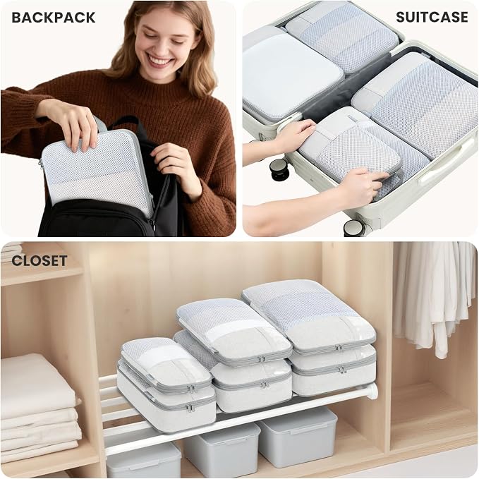 8 Set/6 Set/4 Set Compression Packing Cubes - Image 7