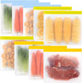 SPLF 9 Pack Reusable Gallon Freezer Bags Dishwasher Safe, BPA Free 1 gallon by SPLF
